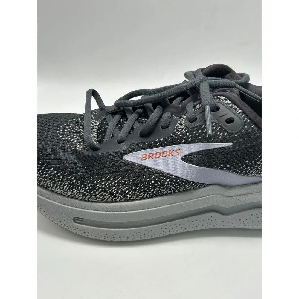 Brooks Ghost Max 2 Running Shoes Womens 7.5 Wide D Black Grey Cushion
